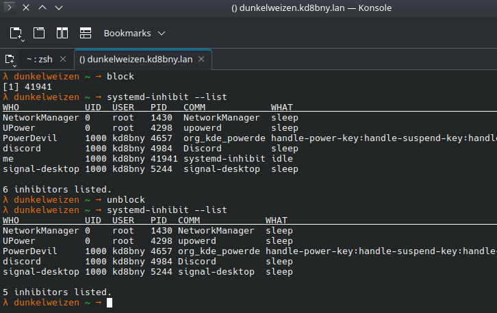 systemd-inhibit-list